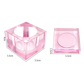 Square Crystal Glass Nail Monomer