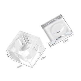 Square Crystal Glass Nail Monomer