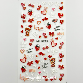 5D NAIL STICKER HEART #51