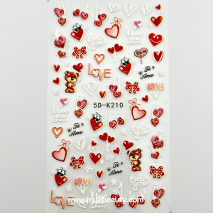 5D NAIL STICKER HEART #51