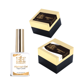 ABSTRACT GEL BLACK & WHITE & TOP COAT