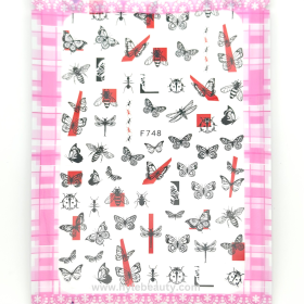 NAIL STICKER BUTTEERFLY #167